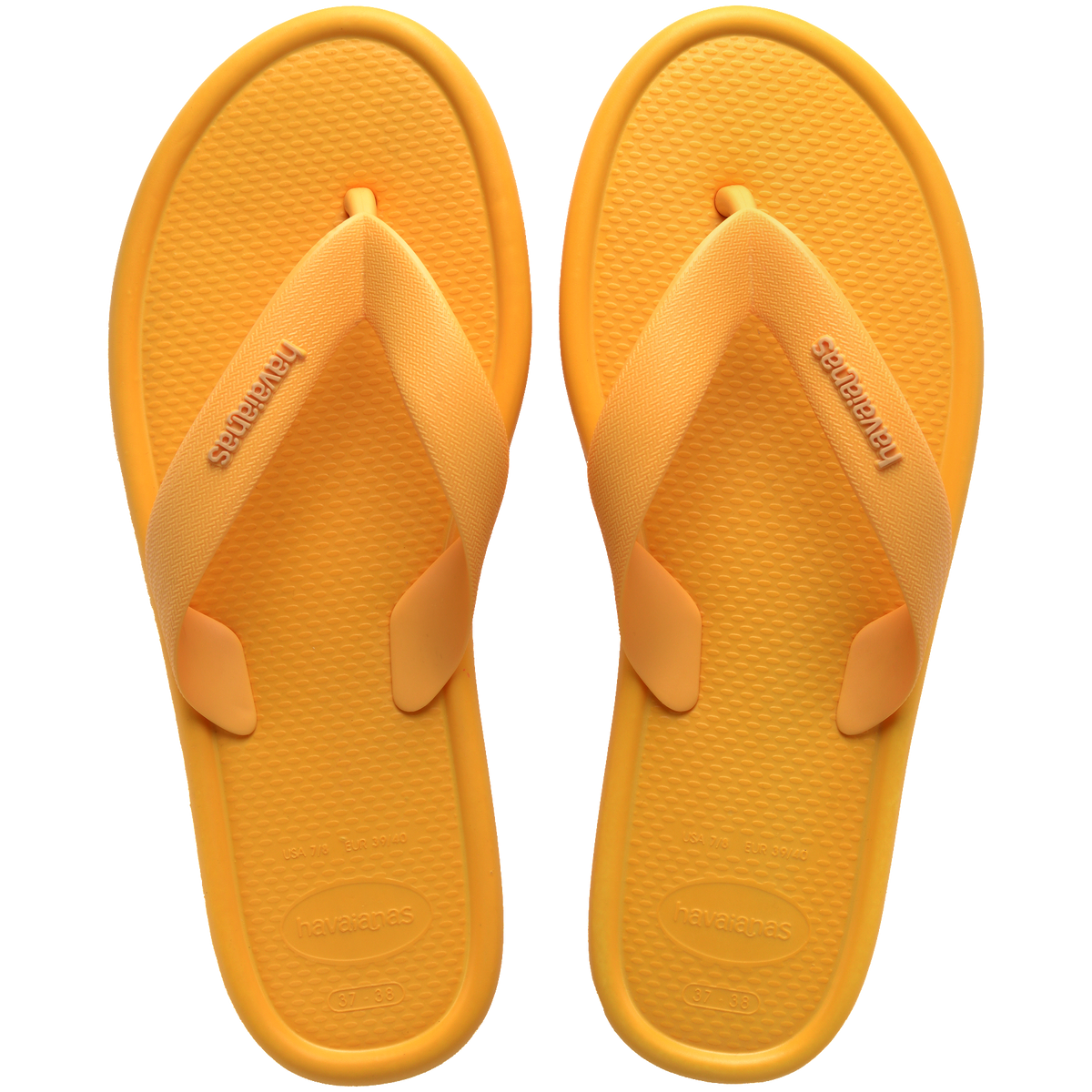 Women's Puffed Up Flip Flops - CAJA YELLOW