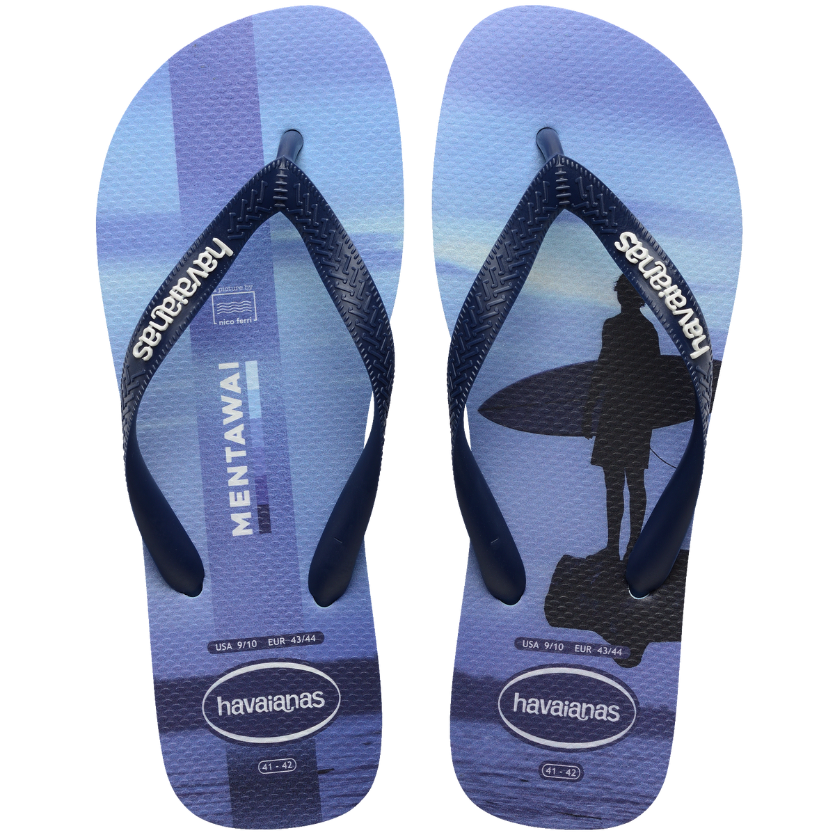 Men's Top Surfer I Flip Flops - LAVENDER BLUE