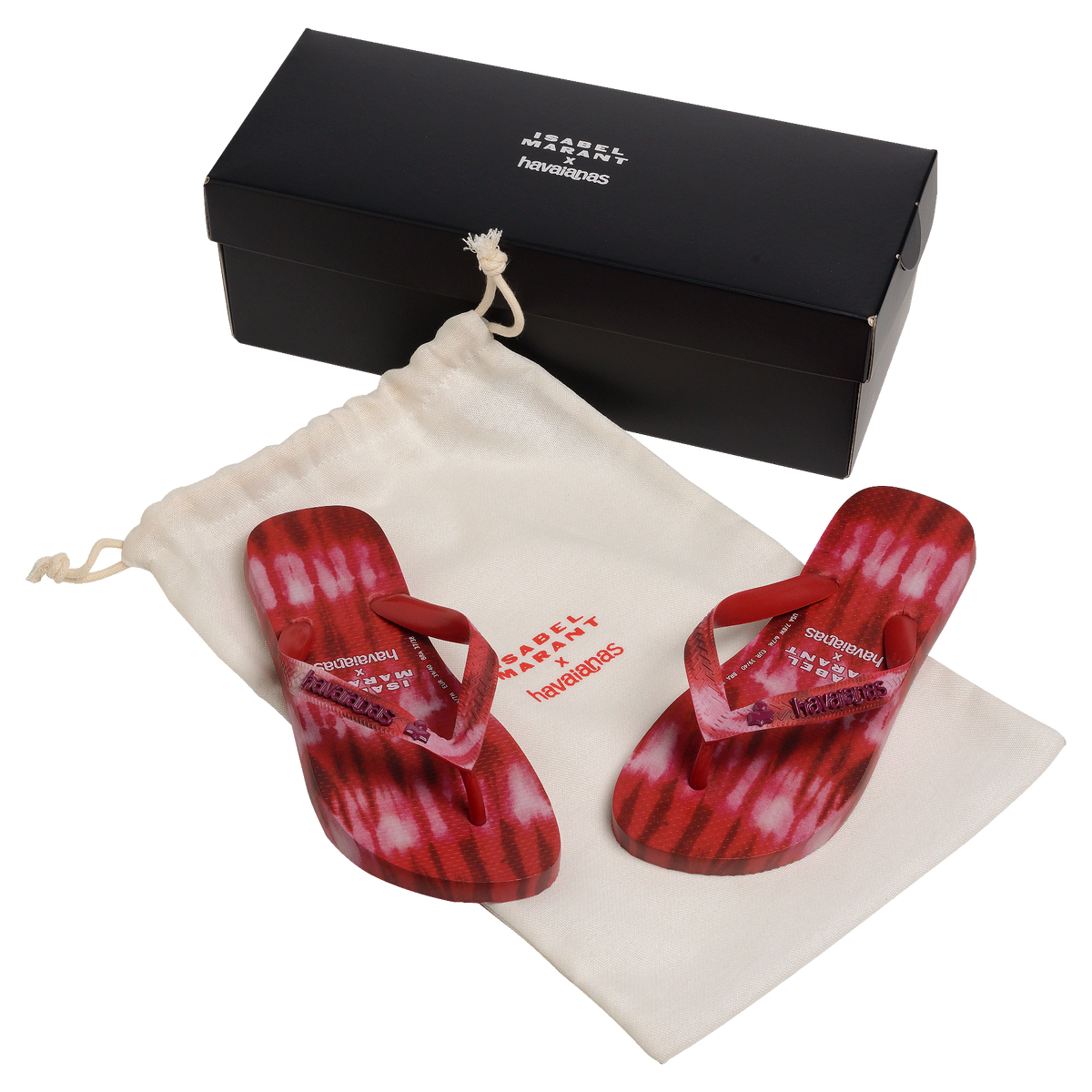Women's Isabel Marant Top Ikat Flip Flops - Red