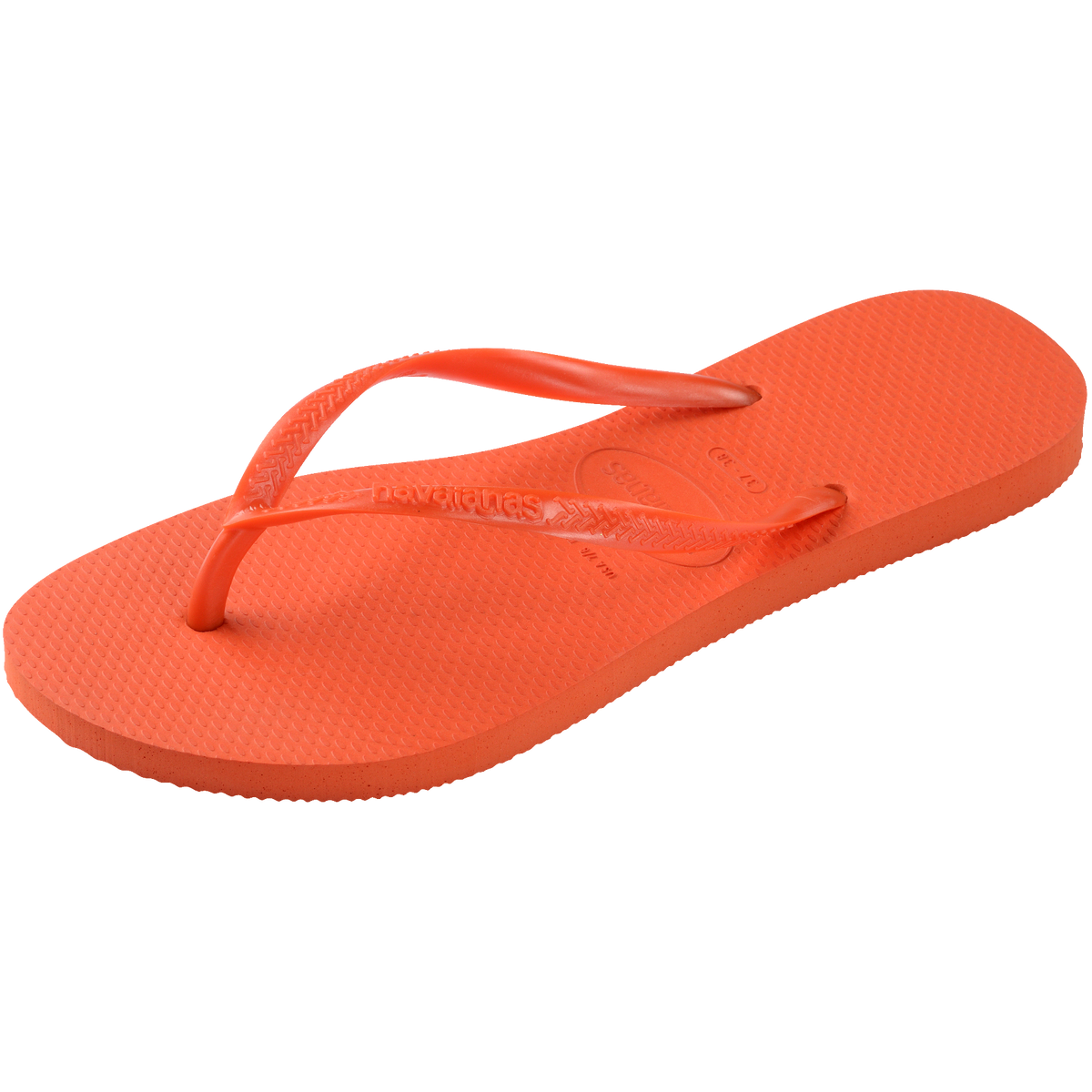 Women's Slim Flip Flops - ORANGE